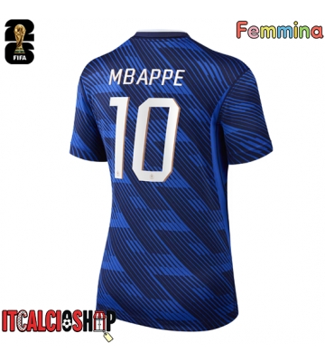 Francia Kylian Mbappe #10 Prima Maglia Femmina Mondiali 2026 Manica Corta